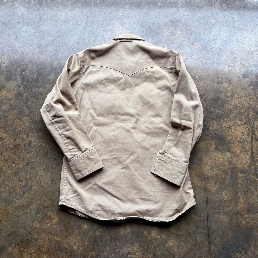 Vintage Carhartt Pearl Snap Canvas Work Shirt - Picture 5 of 5